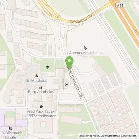 Standortübersicht der Tankstelle Avia Tankstelle Michael Dahlke in 40595 Düsseldorf