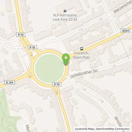 Standortübersicht der Tankstelle PM Station Fred Pfennings GmbH & Co. KG in 52351 Düren