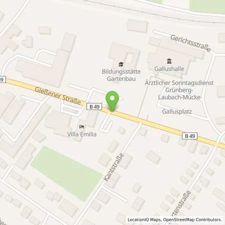 Standortübersicht der Tankstelle Tankpunkt GmbH in 35305 Grünberg