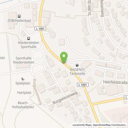 Standortübersicht der Autogas (LPG) Tankstelle: BAGeno Raiffeisen eG in 97996, Niederstetten