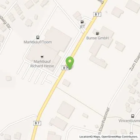 Standortübersicht der Tankstelle Tankstelle Bunse GmbH in 34431 Marsberg