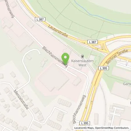 Standortübersicht der Tankstelle Moser GmbH (Autofit) in 67659 Kaiserslautern