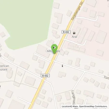 Standortübersicht der Tankstelle Aral Tankstelle Gunnar Leuffert in 23866 Nahe
