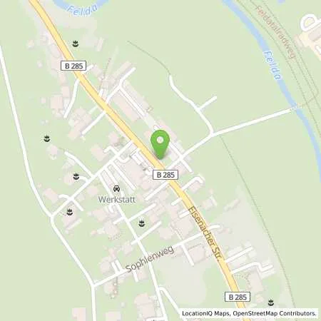 Standortübersicht der Tankstelle Rhön Tank- und Servicecenter Hellmig GmbH in 36452 Kaltennordheim