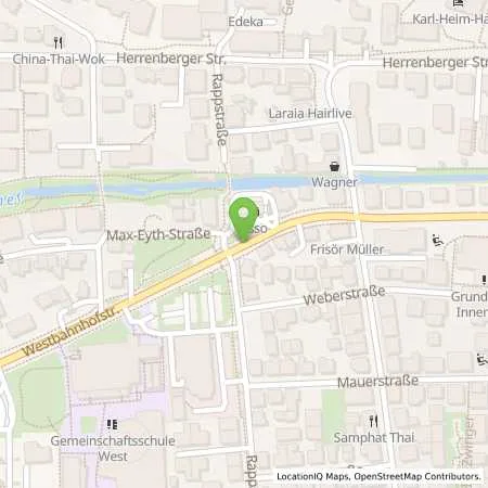 Standortübersicht der Tankstelle Esso Station Bernd Genkinger in 72070 Tübingen