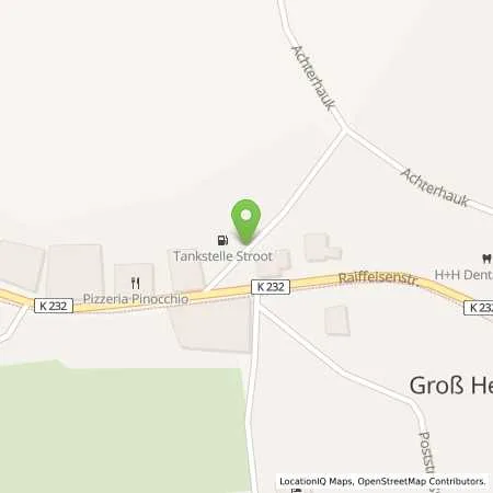 Standortübersicht der Tankstelle Freie Tankstelle Guido Stroot in 49744 Geeste (Groß Hesepe)