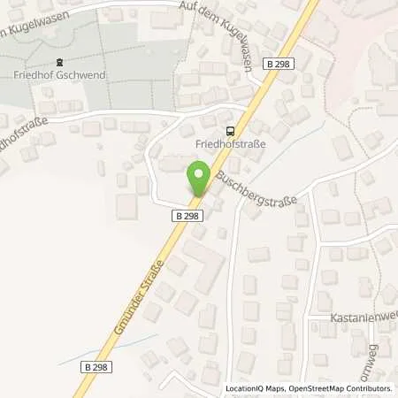 Standortübersicht der Tankstelle Shell-Station + Autohaus Andreas Ockert in 74417 Gschwendt