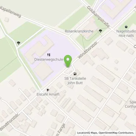 Standortübersicht der Tankstelle SB / Q1 Tankstelle John Butt in 49084 Osnabrück