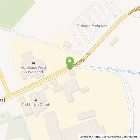 Standortübersicht der Tankstelle Autohaus Wüst & Weigand (Aral-Tankstelle) in 91710 Gunzenhausen