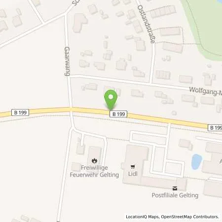 Standortübersicht der Tankstelle Tankstelle + Autohaus Lorenzen GmbH in 24395 Gelting