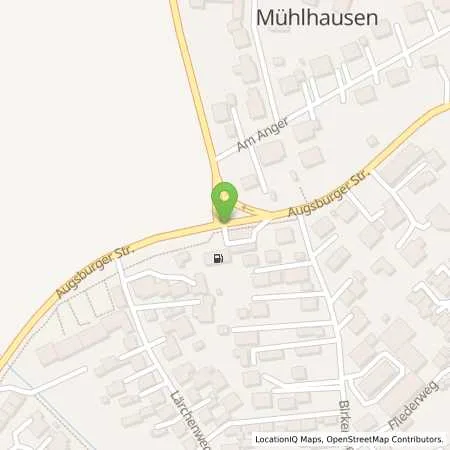 Standortübersicht der Tankstelle AVIA Station in 86444 Affing