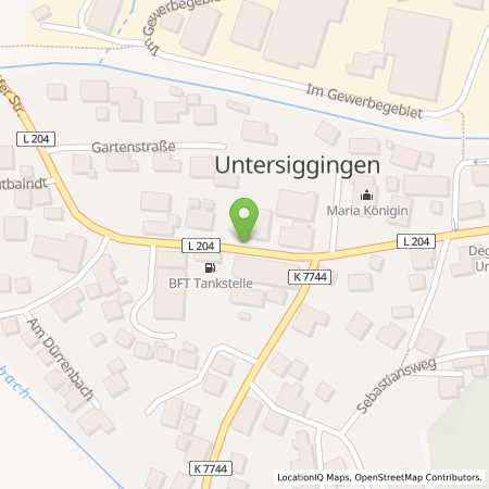Standortübersicht der Autogas (LPG) Tankstelle: BFT Tankstelle in 88693, Deggenhausertal-Untersiggingen