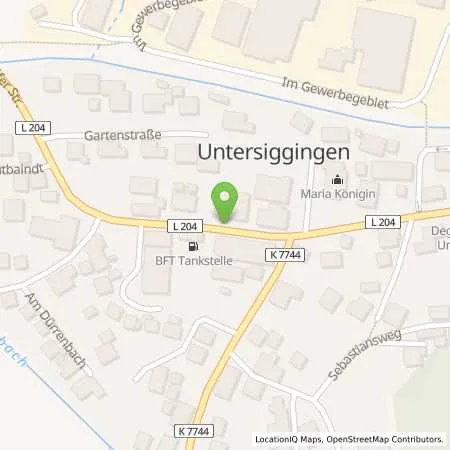 Standortübersicht der Tankstelle BFT Tankstelle in 88693 Deggenhausertal (Untersiggingen)