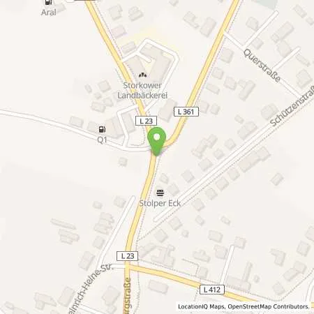 Standortübersicht der Tankstelle Q1 Tankstelle Manfred Miethe in 15859 Storkow