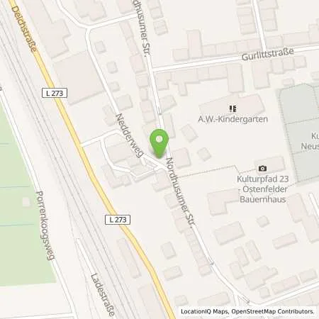 Standortübersicht der Tankstelle Freie Tankstelle Goldschmidt in 25813 Husum