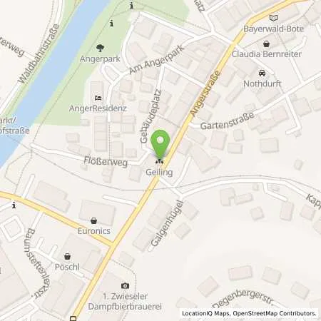 Standortübersicht der Tankstelle Bayerwald Tankstelle, Josef Krawetz in 94227 Zwiesel