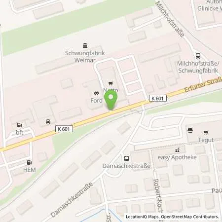 Standortübersicht der Tankstelle HEM Tankstelle in 99427 Weimar