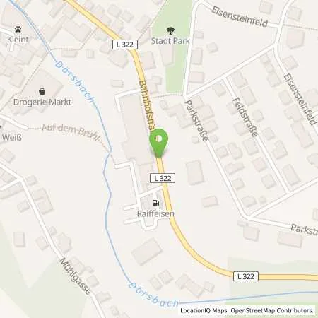 Standortübersicht der Tankstelle Raiffeisen-Waren-Zentrale in 56368 Katzenelnbogen