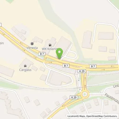 Standortübersicht der Tankstelle WK Tank - W. Knierim & Co Mineralölhandel GmbH in 34123 Kassel