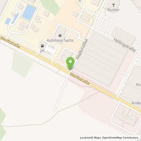 Standortübersicht der Tankstelle Esso Tankstelle u. Autodienst in 18109 Rostock