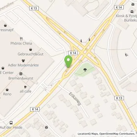 Standortübersicht der Tankstelle Hoyer Tank-Treff in 23556 Lübeck