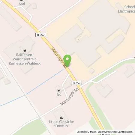 Standortübersicht der Tankstelle Balzergas GmbH & Co. KG (Automat) in 35083 Wetter