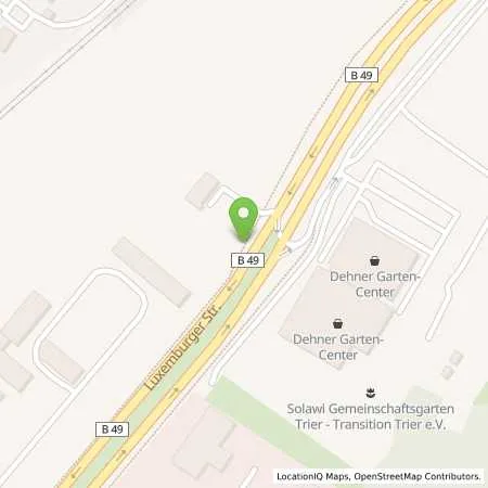 Standortübersicht der Tankstelle Maxgas GmbH in 54294 Trier