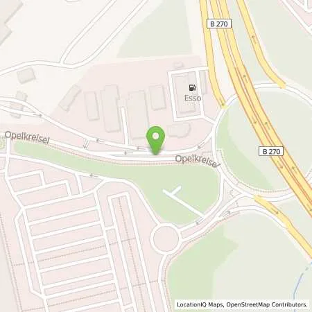 Standortübersicht der Tankstelle Esso Tankstelle Stephan GmbH in 67663 KAISERSLAUTERN