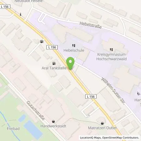 Standortübersicht der Tankstelle ARAL-Tankstelle J. Kopfmann in 79822 Titisee-Neustadt