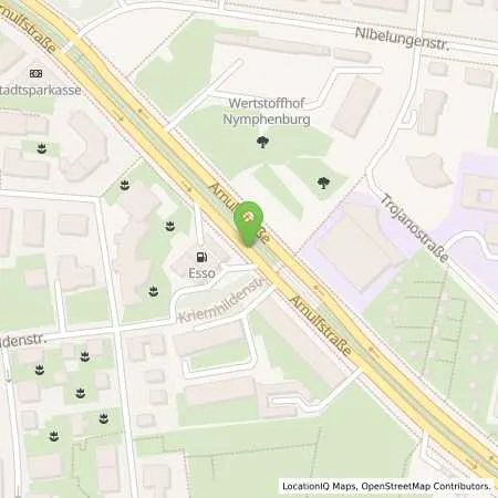 Standortübersicht der Tankstelle Esso Station Jörg Minneken in 80639 München