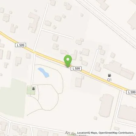 Standortübersicht der Tankstelle Q1 Tankstelle Jutta Weber in 49497 Mettingen