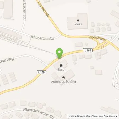 Standortübersicht der Tankstelle Esso Schäfer in 55774 Baumholder