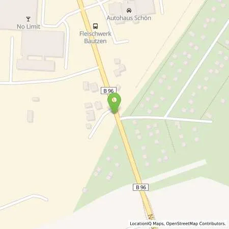 Standortübersicht der Tankstelle Autohaus Hohlfeld in 02625 Bautzen