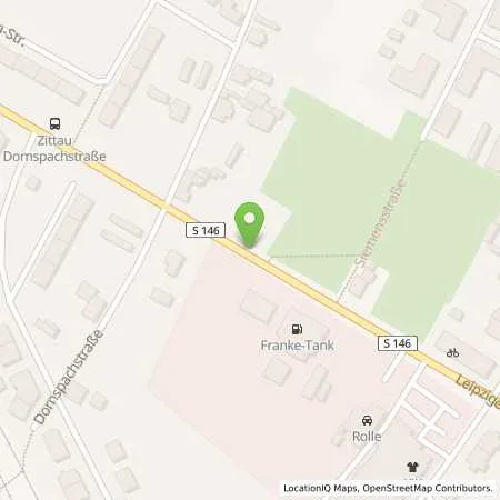 Standortübersicht der Tankstelle Freie Tankstelle Franke Tank in 02763 Zittau