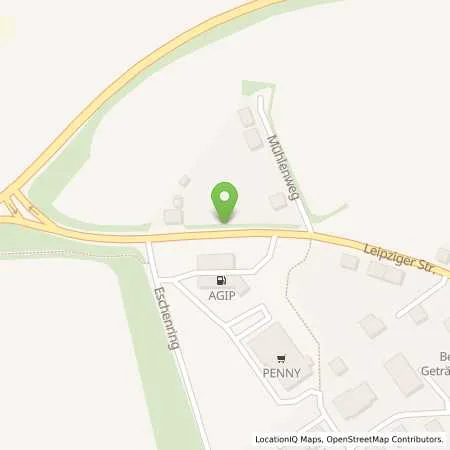 Standortübersicht der Tankstelle AGIP Service Station in 04828 Bennewitz