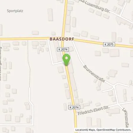 Standortübersicht der Tankstelle Raiffeisen Warengenossenschaft Köthen-Bernburg eG in 06388 Gröbzig