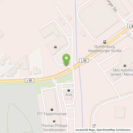 Standortübersicht der Autogas (LPG) Tankstelle: ESSO Station in 06484, Quedlinburg