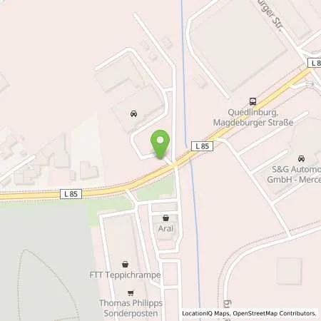 Standortübersicht der Tankstelle ESSO Station in 06484 Quedlinburg