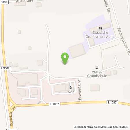 Standortübersicht der Autogas (LPG) Tankstelle: Avia Tankstelle in 07955, Auma
