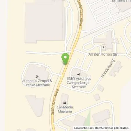 Standortübersicht der Tankstelle Autohaus Sommer GmbH in 08393 Meerane