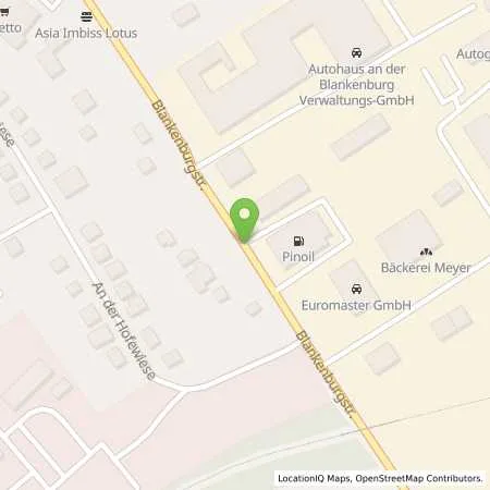 Standortübersicht der Tankstelle Pinoil Tankstelle in 09114 Chemnitz
