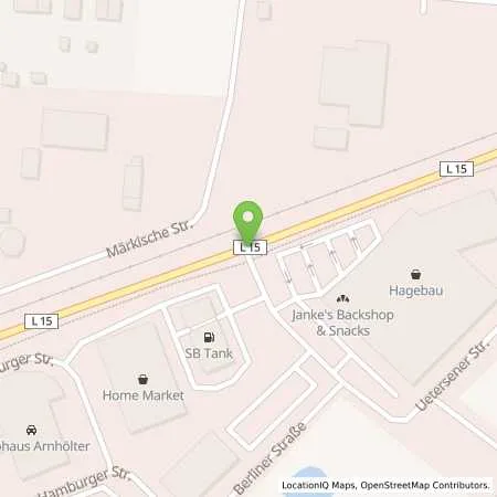 Standortübersicht der Tankstelle ARAL Station in 16909 Wittstock