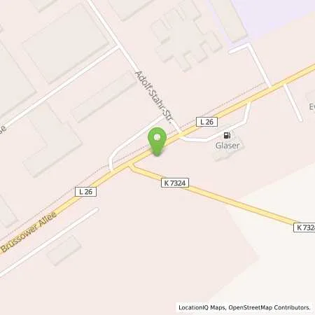 Standortübersicht der Tankstelle Mineralölhandel Glaser in 17291 Prenzlau