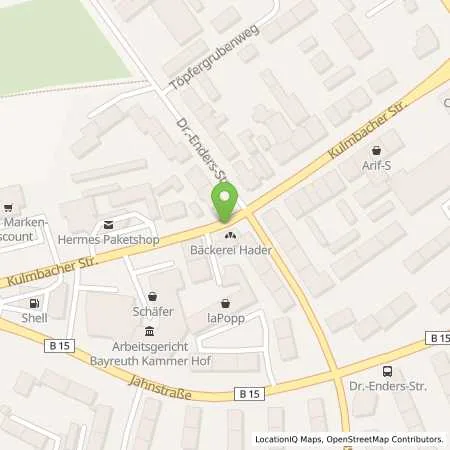 Standortübersicht der Tankstelle Erik Walther GmbH & Co. KG in 95030 Hof / Saale