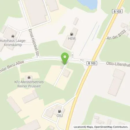 Standortübersicht der Tankstelle HEM-Tankstelle in 18299 Laage (Kronskamp)