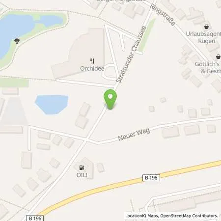 Standortübersicht der Tankstelle OIL Tankstelle in 18528 Bergen auf Rügen