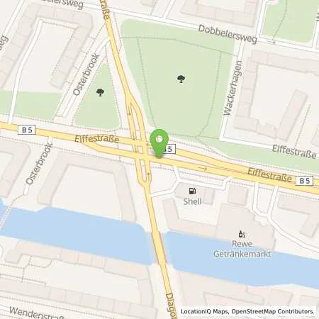 Standortübersicht der Tankstelle Shell Station in 20537 Hamburg