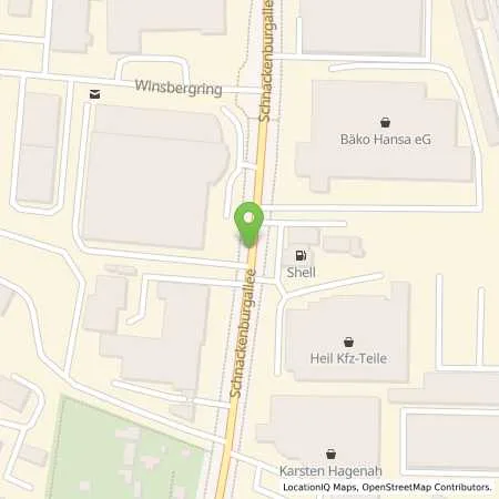 Standortübersicht der Tankstelle Shell Station in 22525 Hamburg (Bahrenfeld)