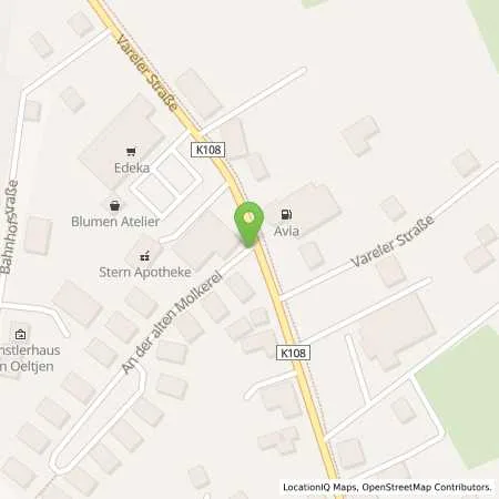 Standortübersicht der Tankstelle AVIA Tankstelle in 26349 Jade