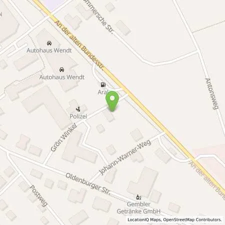 Standortübersicht der Tankstelle Aral Tankstelle in 26419 Schortens